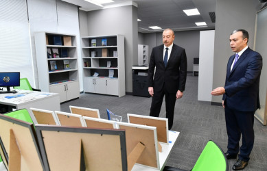 Prezident İlham Əliyev Bakıda 5 saylı DOST Mərkəzinin açılışında iştirak edib