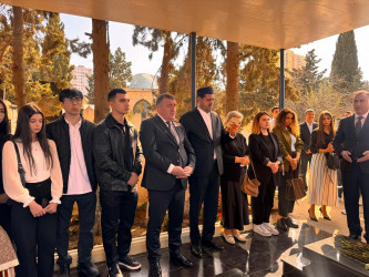 Vətən Müharibəsi şəhidləri Əliyev Malik Təvəkkül oğlu və Əliyev Eldar Süleyman oğlunun  məzarları  ziyarət olunub