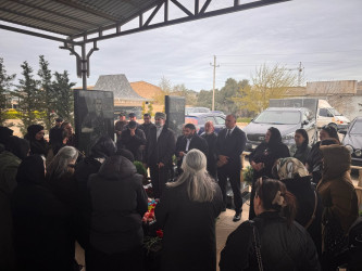 Vətən Müharibəsi şəhidi Rzayev Vüsal Tofiq oğlunun doğum günündə məzarı ziyarət edilib
