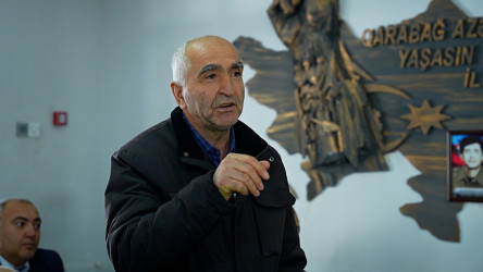 Rayon İcra Hakimiyyətinin başçısı 171 saylı tam orta məktəbdə vətəndaşlarla görüşüb