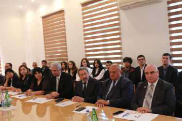 Xətai Rayonunda "Qərbi Azərbaycana qayıdış" adlı dəyirmi masa keçirilib