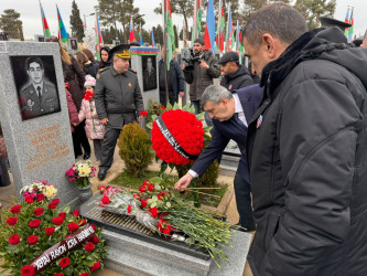 Vətən Müharibəsi şəhidi Şükürlü Elvin Azad oğlunun məzarını ziyarət olunub