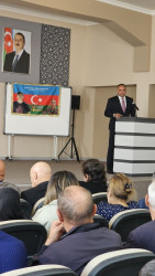 59 nömrəli tam orta məktəbdə Vətən Müharibəsi şəhidi Umudlu Elmir Pərviz oğlunun anım günü tədbiri keçirilib