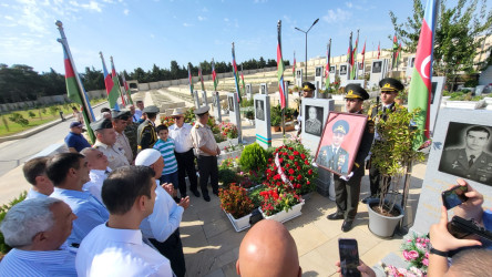 Vətən Müharibəsi şəhidi polkovnik-leytenant Ramaldanov Babək Meyvəddin oğlunun anım günü qeyd edilib