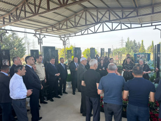 Birinci Qarabağ müharibəsində itkin düşmüş  şəhid Hüseynov Mübariz Sabəddin oğlunun 40 mərasimi münasibətilə  məzarı ziyarət olunub