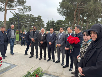 Vətən Müharibəsi şəhidi Həsənov Ceyhun Aydın oğlunun məzarı ziyarət olunub