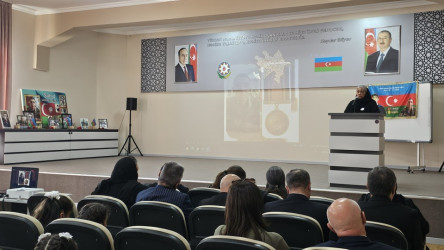59 nömrəli tam orta məktəbdə Vətən Müharibəsi şəhidi Umudlu Elmir Pərviz oğlunun anım günü tədbiri keçirilib