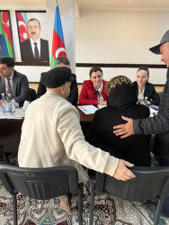 Xətai rayonunda aztəminatlı ailələrə ödənişsiz hüquqi yardım aksiyası keçirilib