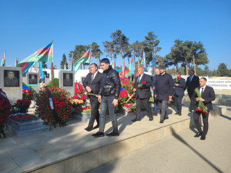 Vətən Müharibəsi şəhidi Abbasbəyli Həmid Cavanşir oğlunun anım günü ilə əlaqədar məzarı ziyarət olunub