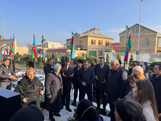 Vətən Müharibəsi şəhidi Rəfibəyli Əbülrza Şamməd oğlunun anım günü ilə əlaqədar məzarı  ziyarət olunub