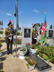 Vətən Müharibəsi şəhidi Əliyev Samir Əliheydər oğlunun anım günü qeyd edilib