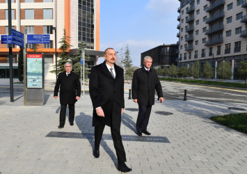 Bakı Ağ Şəhərin Mərkəzi Park Kvartalında bir sıra infrastruktur obyektlərinin inşası tamamlanıb.  Prezident İlham Əliyev görülən işlərlə tanış olub, Qarabağ Atları Kompleksinin təməlini qoyub