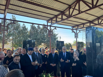 Vətən Müharibəsi şəhidi Eyvazov Əbülhəsən Balaş oğlunun məzarı ziyarət olunub