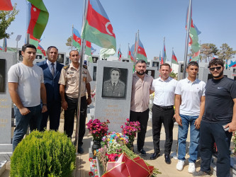 Vətən Müharibəsi şəhidi Əsgərov Rüfət Mürvət oğlunun doğum günündə məzarı ziyarət olunub