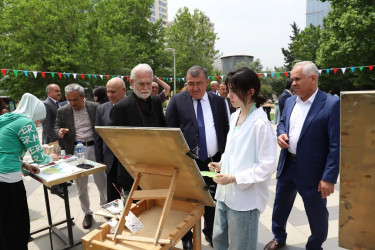 Xətai rayonunda “Azərbaycanım” Beynəlxalq VIII Uşaq və Gənc Rəsm Festivalı  keçirilib