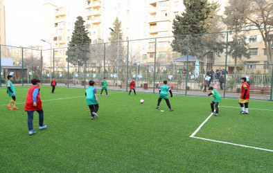 Xətai rayonunda “Bizim həyət” layihəsi çərçivəsində növbəti həyətin açılışı olub Açılışda Heydər Əliyev Fondunun vitse-prezidenti Leyla Əliyeva iştirak edib