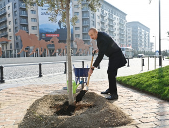 Bakı Ağ Şəhərin Mərkəzi Park Kvartalında bir sıra infrastruktur obyektlərinin inşası tamamlanıb.  Prezident İlham Əliyev görülən işlərlə tanış olub, Qarabağ Atları Kompleksinin təməlini qoyub