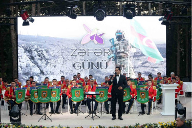 Xətai rayonunda Zəfər Gününə həsr olunmuş konsert proqramı təqdim edildi