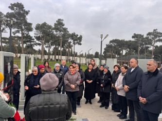Şəhid Əhmədov Səbuhi Fuad oğlunun məzarını ziyarət olunub