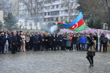 Humanitar Fənlər Təmayüllü liseydə və  M.Rüstəmov küçəsində Ümummili lider Heydər Əliyevin 100 illik yubileyinə həsr olunmuş növbəti ağacəkmə aksiyası keçirilib