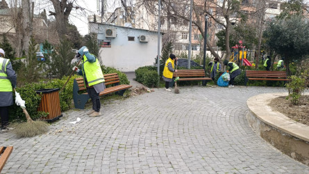 14 mart tarixində Xətai rayonunda təmizlik və abadlıqla bağlı iməclik keçirilib