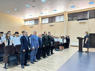 Turizm və Sosial Xidmətlər üzrə Bakı Dövlət Peşə Təhsil Mərkəzində "İnsan Hüquqları Günü"nə həsr olunmuş tədbir keçirilib