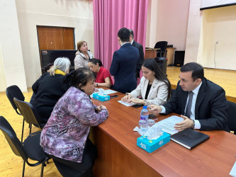 Xətai rayonunda vəkillər vətəndaşlara növbəti dəfə pulsuz hüquqi yardım göstərdilər