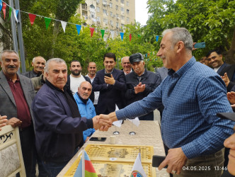 “Konstitusiya və Suverenlik İli” çərçivəsində Xətai rayonunda ağsaqqallar arasında nərd turniri təşkil olunub