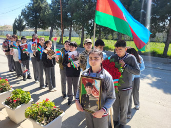 Vətən Müharibəsi şəhidi Rüstəmov Rövşən Orxan oğlunun  məzarı ziyarət edilib