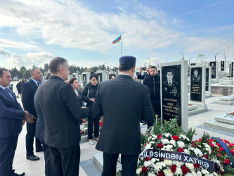 Vətən Müharibəsi şəhidi Abbasbəyli Həmid Cavanşir oğlunun  məzarı ziyarət olunub
