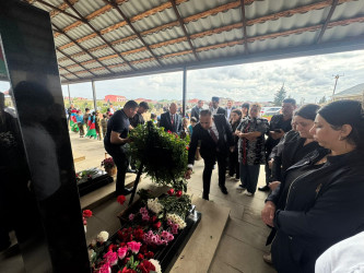 Vətən Müharibəsi şəhidləri  Məmmədov Rövlan Qurban oğlu və Əliyev Samir Əliheydər oğlunun  məzarları ziyarət olunub