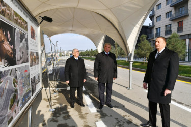 Bakı Ağ Şəhərin Mərkəzi Park Kvartalında bir sıra infrastruktur obyektlərinin inşası tamamlanıb.  Prezident İlham Əliyev görülən işlərlə tanış olub, Qarabağ Atları Kompleksinin təməlini qoyub