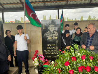 Vətən Müharibəsi şəhidləri  Məmmədov Rövlan Qurban oğlu və Əliyev Samir Əliheydər oğlunun  məzarları ziyarət olunub