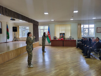 204 saylı məktəbdə Vətən Müharibəsi şəhidi Kərimov Sənan Rəhman oğlunun xatirəsinə həsr olunmuş tədbir keçirilib