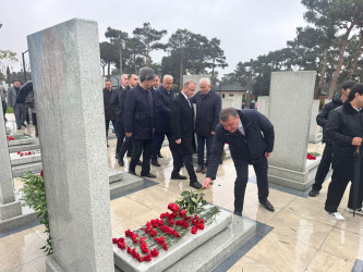 Vətən Müharibəsi şəhidi  Baxşəliyev Qərib İnqilab oğlunun məzarı ziyarət olunub