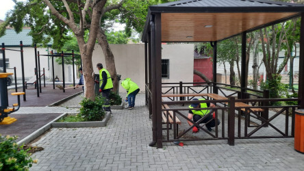 Xətai rayonunda təmizlik və abadlıqla bağlı növbəti iməclik keçirilib