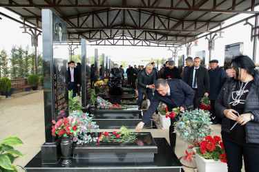 Vətən Müharibəsi şəhidləri Ağalarlı Toğrul Daşqın oğlunun, Əliyev Rüfət Füzuli oğlunun və Vətən Müharibəsi Qəhrəmanı İbrahimli Adil Asəm oğlunun anım günü qeyd edilib