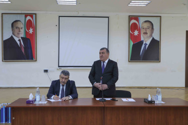 Rayon İcra Hakimiyyətinin başçısı 265 saylı tam orta məktəbdə vətəndaşlarla görüşüb