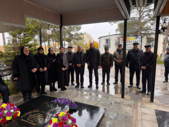 Vətən Müharibəsi şəhidi Məmmədzadə Kəmaləddin  Vüqar oğlunun məzarı ziyarət olunub