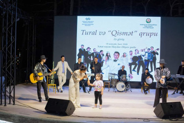 Xətai rayonunda müğənni Tural Qismət və "Qismət" qrupunun konserti təşkil olunub