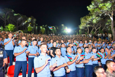 Xətai rayonunda 26 iyun-Azərbaycan Respublikasının Silahlı Qüvvələr Gününə həsr olunmuş konsert proqramı təşkil olunub+VİDEO