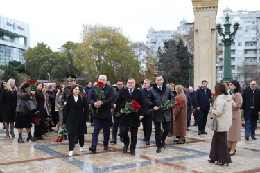 Xətai rayonunda Ulu Öndərin anım günü ilə əlaqədar ehsan süfrəsi açılıb