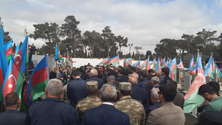 Xətai rayonunda antiterror şəhidi Daşdəmirov Sahib Natiq oğlunun xatirəsi anılıb