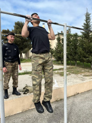 “Şahinlər” hərbi idman və turizm oyunlarının rayon birinciliyi keçirilib