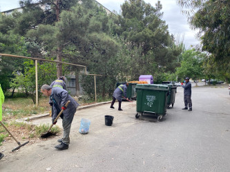 Xətai rayonunda təmizlik və abadlıqla bağlı növbəti iməclik keçirilib