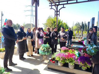 Vətən Müharibəsi şəhidi Rüstəmov Rövşən Orxan oğlunun  məzarı ziyarət edilib