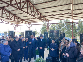 Birinci Qarabağ müharibəsində itkin düşmüş şəhid Hüseynov Mübariz Sabəddin oğlunun dəfnindən 1 il ötür
