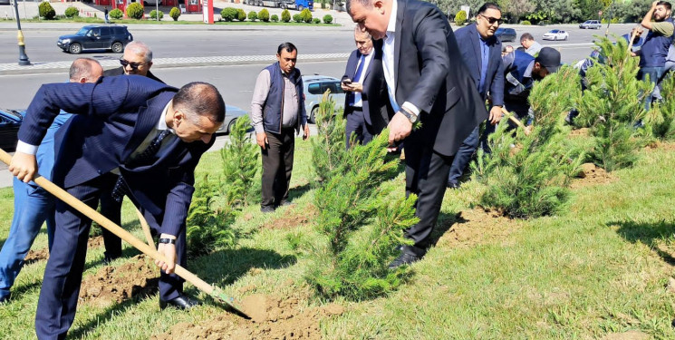Ümummilli Lider Heydər Əliyevin anadan olmasının 102-ci ildönümü münasibətilə ağacəkmə aksiyası təşkil edilmişdir
