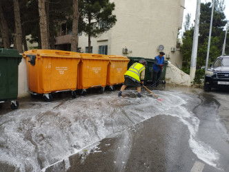 Xətai rayonunda təmizlik və abadlıqla bağlı növbəti iməclik keçirilib