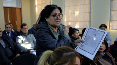 Rayon İcra Hakimiyyətinin başçısı 27 saylı tam orta məktəbdə vətəndaşlarla görüşüb